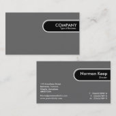 Runded Edge Tag - Mid Grau (Vorne/Hinten)