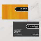 Runded Edge-Tag - Orange gestrichen Visitenkarte (Vorne/Hinten)