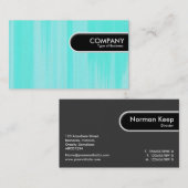 Runded Edge Tag - Türkisfarbene gestrichene Leinwa (Vorne/Hinten)