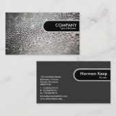 Runded Edge Tag - Wassertropfen auf Glas 02 (Vorne/Hinten)