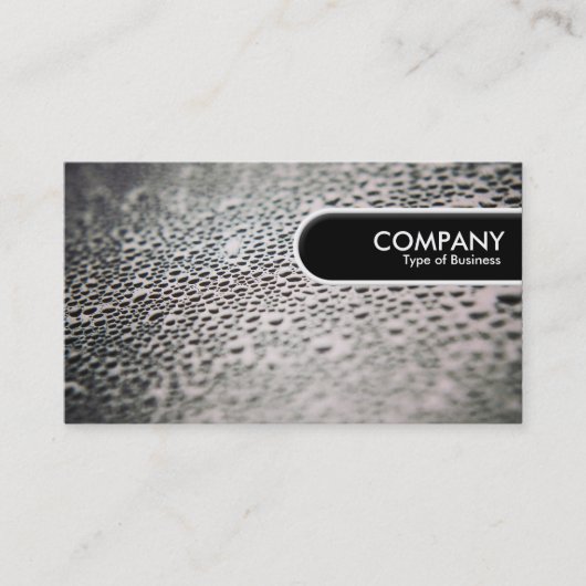 Runded Edge Tag - Wassertropfen auf Glas 02 (Vorderseite)