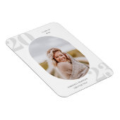 Runded Foto Frame Abschluss der Senior-Klasse Magnet (Rechte Seite)