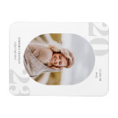Runded Foto Frame Abschluss der Senior-Klasse Magnet (Horizontal)