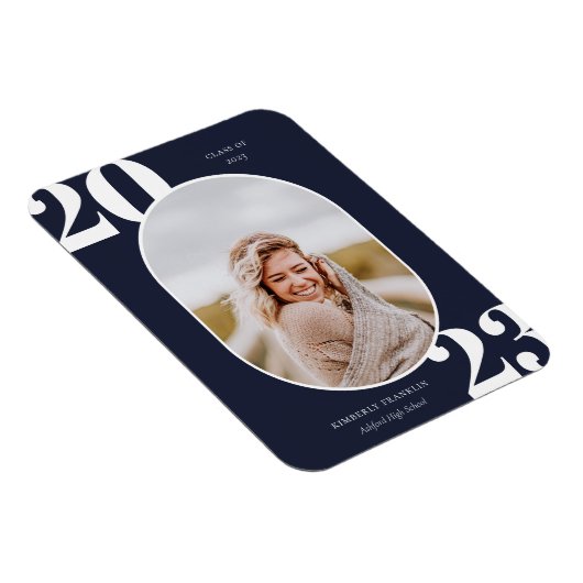 Runded Foto Frame Abschluss Magnet der Senior Clas (Rechte Seite)