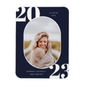 Runded Foto Frame Abschluss Magnet der Senior Clas (Vertikal)