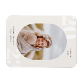 Runded Foto Frame Abschluss Magnet der Senior Clas (Horizontal)