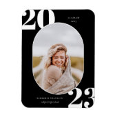 Runded Foto Frame Abschluss Magnet der Senior Clas (Vertikal)