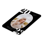 Runded Foto Frame Abschluss Magnet der Senior Clas (Linke Seite)