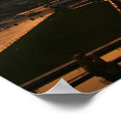 Rundeiffel bei Sonnenaufgang vom Trocadero Poster (Ecke)