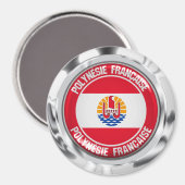 RundEmblem Französisch-Polynesien Magnet (Vorderseite/Rückseite)