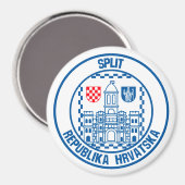 RundEmblem teilen Magnet (Vorderseite/Rückseite)