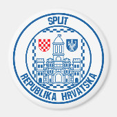 RundEmblem teilen Magnet (Vorne)