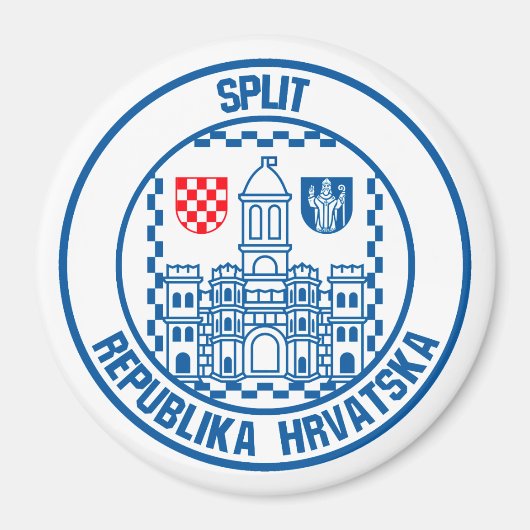 RundEmblem teilen Magnet (Vorne)