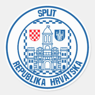 RundEmblem teilen Runder Aufkleber