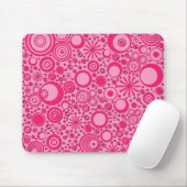 Runden, 2-fach rosa Computer-Maus-Pad Mousepad (Mit Mouse)