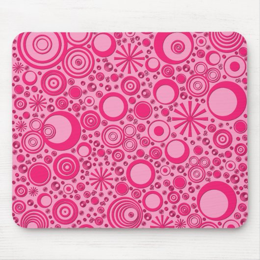 Runden, 2-fach rosa Computer-Maus-Pad Mousepad (Vorne)