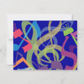 RUNDEN DER TORAH Bat Bar Mitzvah Reply Card RSVP Karte (Rückseite)