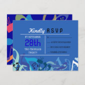 RUNDEN DER TORAH Bat Bar Mitzvah Reply Card RSVP Karte (Vorne/Hinten)