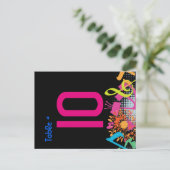 RUNDEN DER TORAH-FLORAL-Tischkarte Postkarte (Stehend Vorderseite)