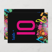 RUNDEN DER TORAH-FLORAL-Tischkarte Postkarte (Vorne/Hinten)