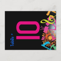 RUNDEN DER TORAH-FLORAL-Tischkarte