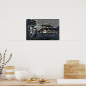 Runden eines Bends auf dem Mississippi-Steamboat Poster (Küche)