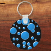 Runden in schwarz schlüsselanhänger (Vorderseite)