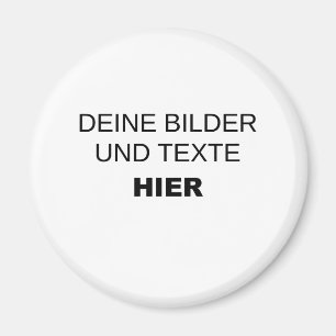 Runden Magnet komplett selbst gestalten