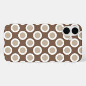 runden Punkte, Töne von Taupe Case-Mate iPhone Hülle (Rückseite (Horizontal))