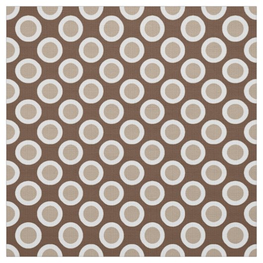 runden Punkte, Töne von Taupe Stoff (Muster)