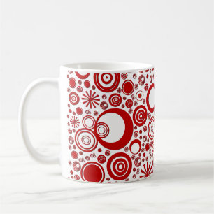 Runden, Red-White-Kaffee-Tasse Kaffeetasse