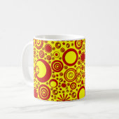 Runden, Red-Yellow-Coffee-Tasse Kaffeetasse (Vorderseite Links)
