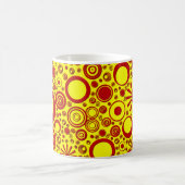 Runden, Red-Yellow-Coffee-Tasse Kaffeetasse (Mittel)
