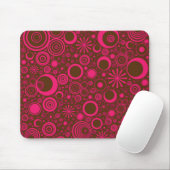 Runden, rosa-braune Computermäuse-Pad Mousepad (Mit Mouse)