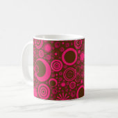 Runden, rosa-braune Tasse (Vorderseite Links)