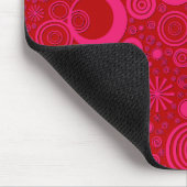 Runden, rosa Computermuskeln Mousepad (Ecke)