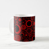 Runden, Rot-Schwarz-Kaffee-Tasse Kaffeetasse (Vorderseite Links)