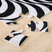 Runden Wavy Spiral Grafische Herausforderung Puzzl Puzzle (Seite)