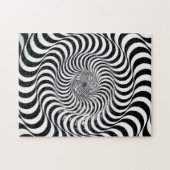 Runden Wavy Spiral Grafische Herausforderung Puzzl Puzzle (Horizontal)