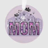 runder Acrylschmuck für Mama Ornament (Vorderseite)