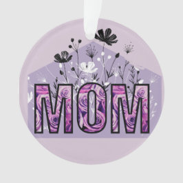 runder Acrylschmuck für Mama Ornament