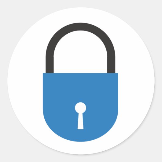 🔒 RUNDER AUFKLEBER (Vorderseite)