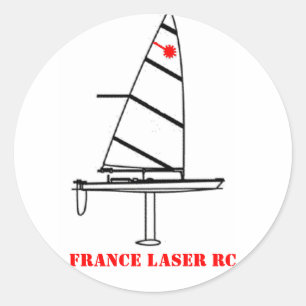 Runder Aufkleber FRANKREICH LASER RC