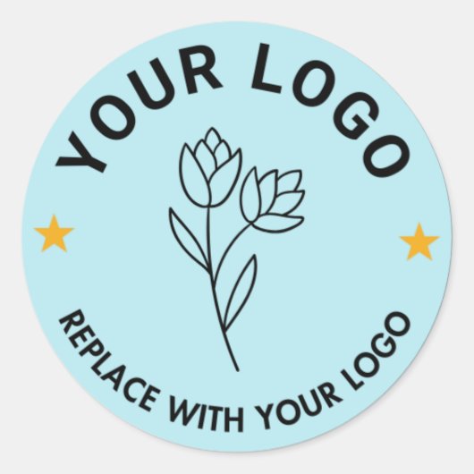 Runder Aufkleber für kundenspezifische Logos | Lab (Vorderseite)