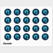 Runder Aufkleber für Reklame-Logos (Blatt)