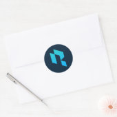 Runder Aufkleber für Reklame-Logos (Umschlag)