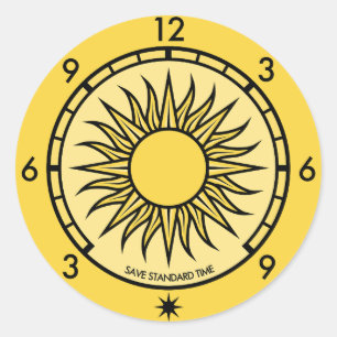 Runder Aufkleber für SST-Logos mit Text