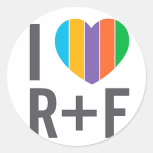 Runder Aufkleber - i-Herz Rf
