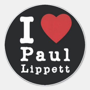 Runder Aufkleber Liebe I Pauls Lippett
