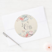 Runder Aufkleber | Vintage Hochzeitskollektion für (Umschlag)